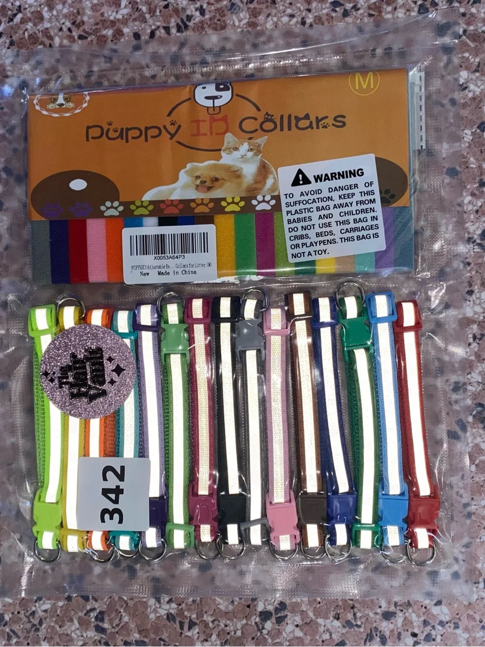 35 Pack Puppy Collars for Litter Reflective Adjustable Dog Collar Soft Nylon